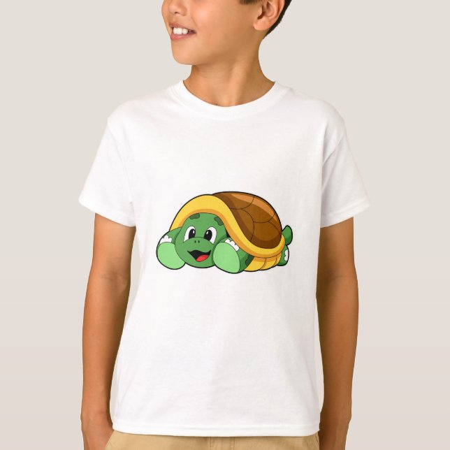 Turtle med Snäcka som Blanket T Shirt (Framsida)