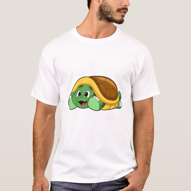Turtle med Snäcka som Blanket T Shirt (Framsida)