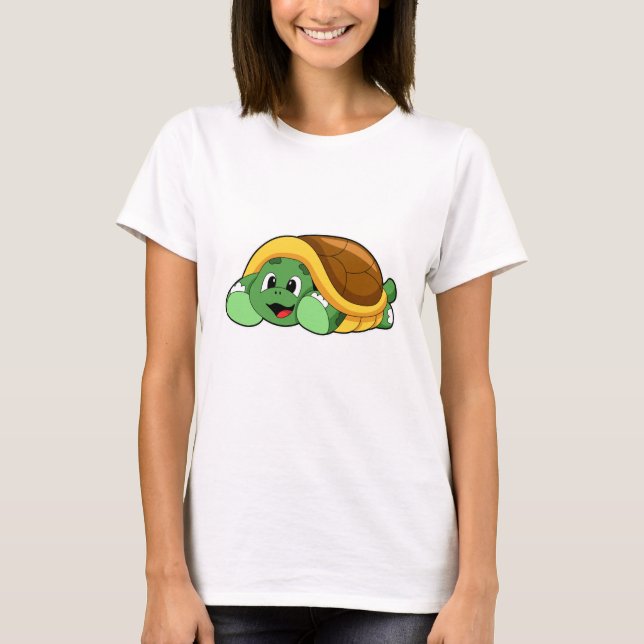 Turtle med Snäcka som Blanket T Shirt (Framsida)