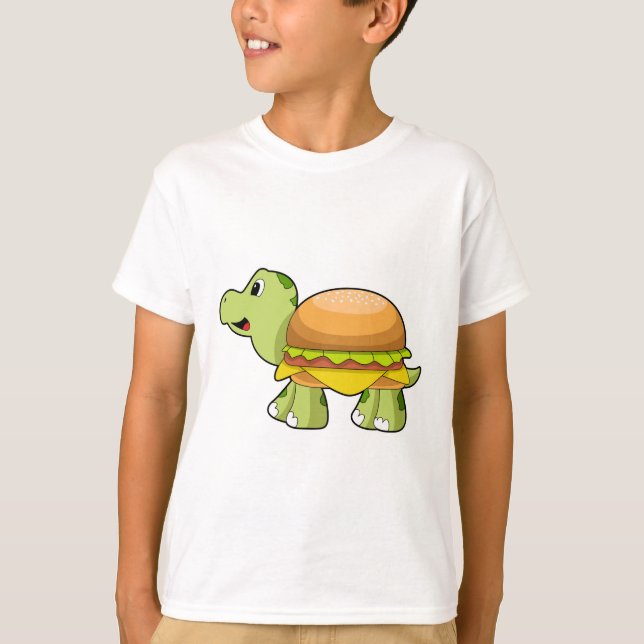 Turtle med Snäcka som Burger.PNG T Shirt (Framsida)