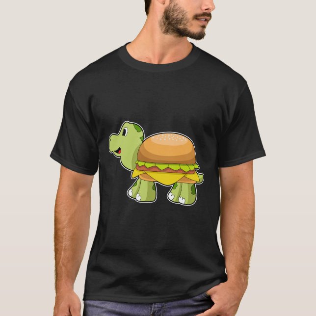 Turtle med Snäcka som Burger.PNG T Shirt (Framsida)