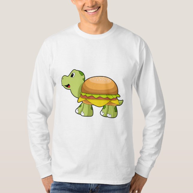 Turtle med Snäcka som Burger.PNG T Shirt (Framsida)