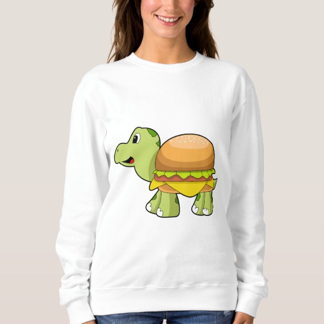 Turtle med Snäcka som Burger.PNG T Shirt (Framsida)