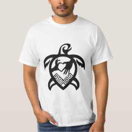 Turtle Monocrome Motive T Shirt