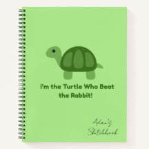 Turtle Motivation Spiral Sketchbook