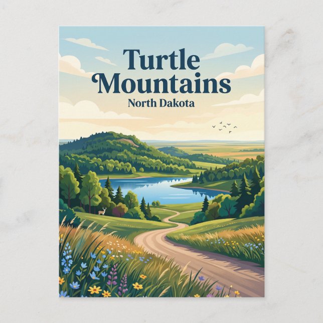Turtle Mountains, North Dakota Vykort (Framsida)