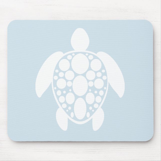 Turtle Mouse Pad - White Musmatta (Framsidan)