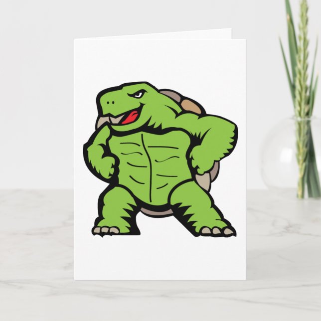 Turtle Notecard Kort (Framsida)