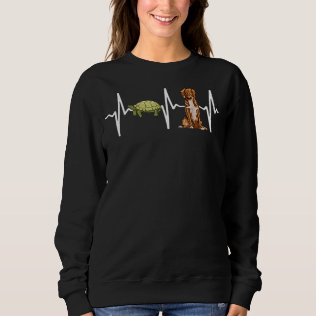 Turtle Nova Scotia Anka Tolling Retrievers Heartbe T Shirt (Framsida)