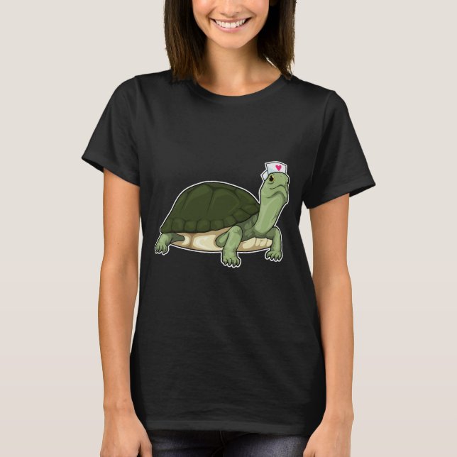 Turtle Nurse T Shirt (Framsida)