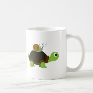 Turtle och Snigel Kaffemugg