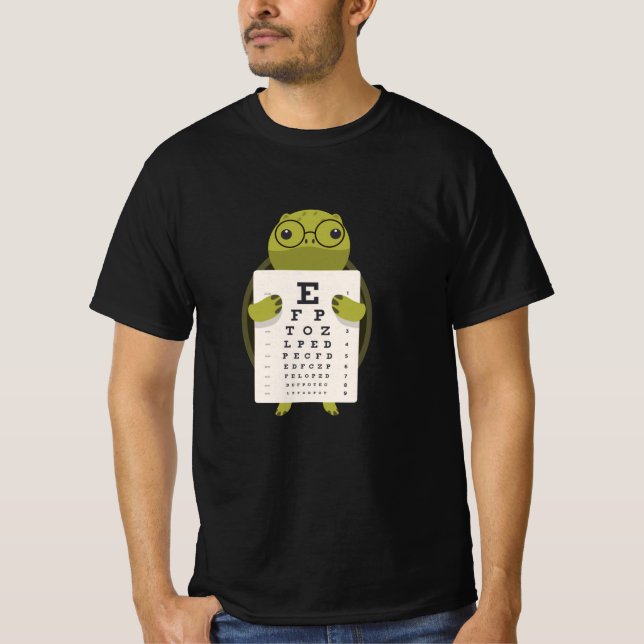 Turtle Öga Chart T Shirt (Framsida)