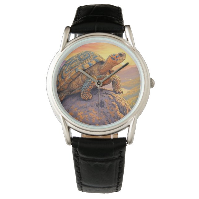 Turtle on Mountain Watch Armbandsur (Framsida)