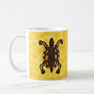 Turtle - Ooriginalfärgad konstmålning Kaffemugg