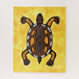 Turtle - Ooriginalfärgad konstmålning Pussel