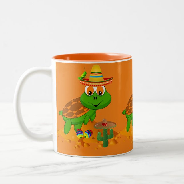 Turtle Orange Mugg (Vänster)