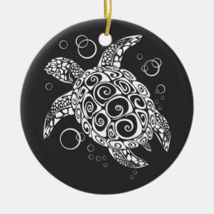 Turtle Ornaments, Surfer Life, Beach Älskare, Turt Julgransprydnad Keramik