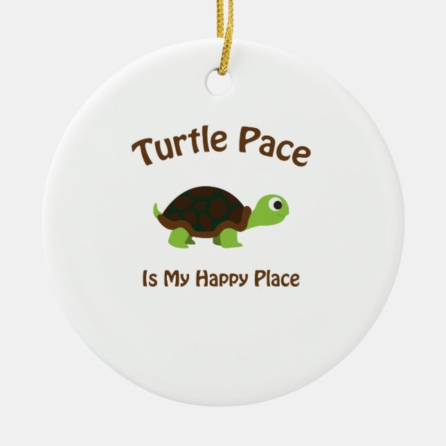 Turtle Pace Julgransprydnad Keramik (Framsidan)
