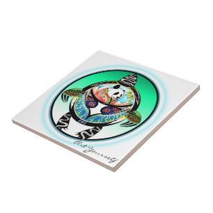 Turtle Panda Kakelplatta