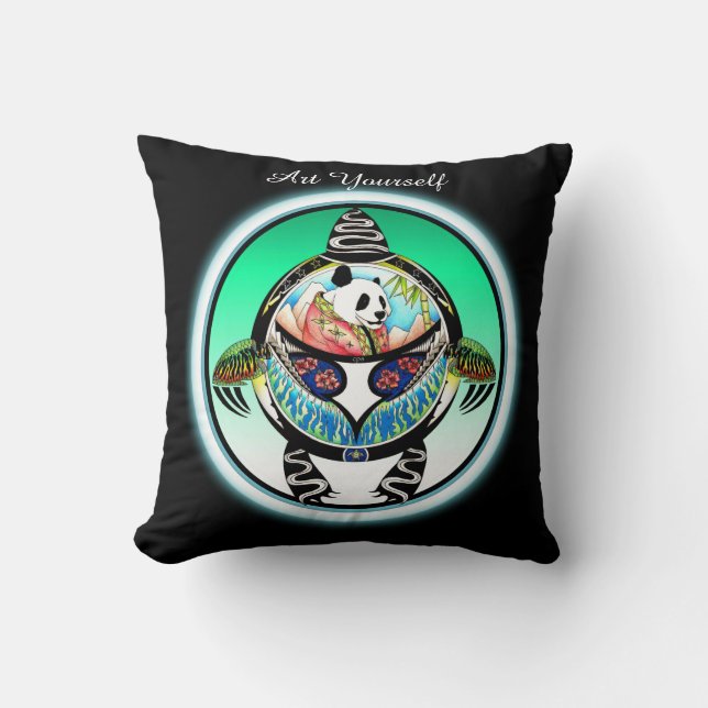 Turtle Panda Kudde (Framsida)