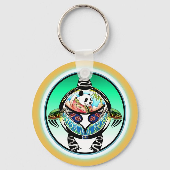 Turtle Panda Nyckelring (Framsida)