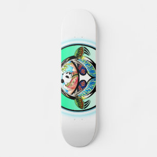 Turtle Panda Old School Skateboard Bräda 18 Cm