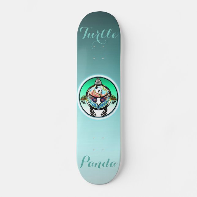 Turtle Panda Skateboard Bräda 19,5 Cm (Framsida)
