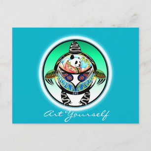 Turtle Panda Vykort