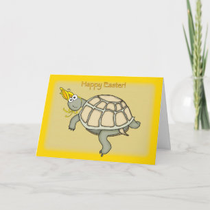 Turtle påskhare! helgkort