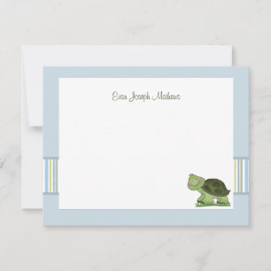 Turtle - Personlig Stationery / Notecard / Tack Inbjudningar
