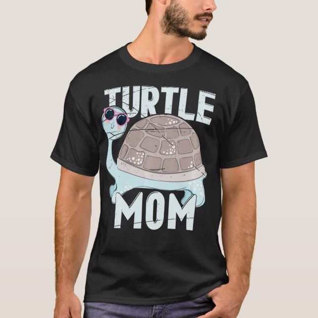 Turtle Pet Mamma T Shirt (Framsida)