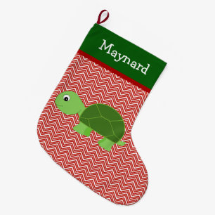 Turtle Pet Personlig Stor Julstrumpa