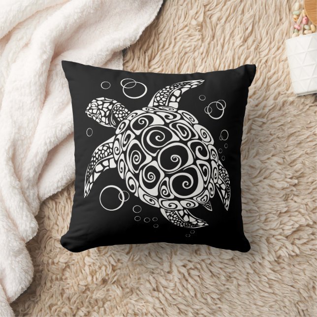 Turtle Pillows, Surfer Life, Beach Älskare, Turtle Kudde (Filt)