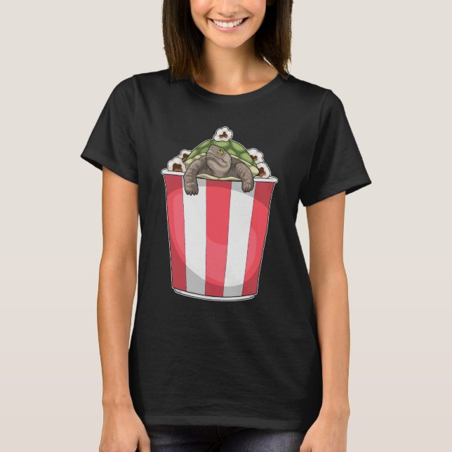 Turtle Popcorn T Shirt (Framsida)