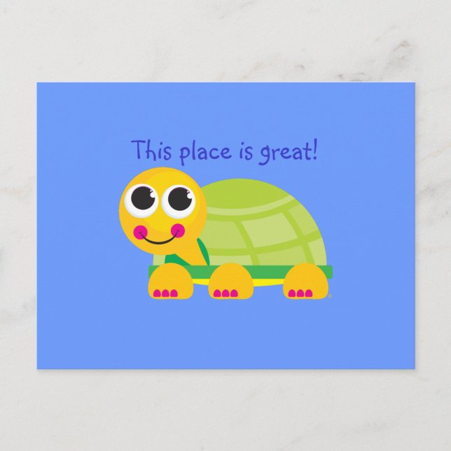 Turtle Postcard Vykort (Framsida)