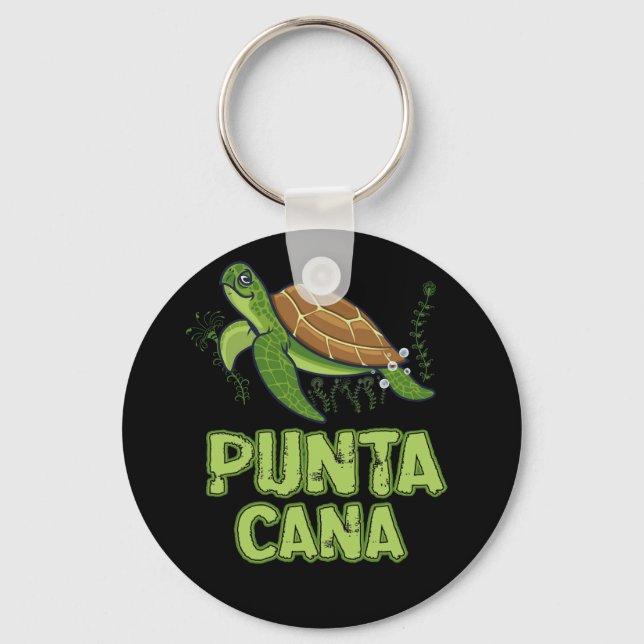 Turtle Punta Cana Dominikanska republiken Souvenir Nyckelring (Framsida)