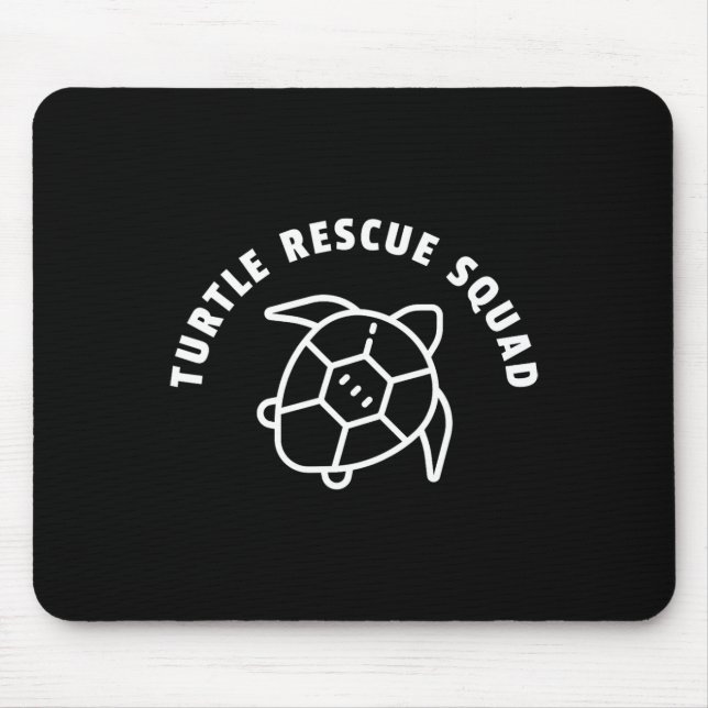 Turtle Rädding Squad Quote - Sea Turtle Graphic Musmatta (Framsidan)