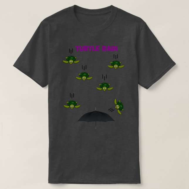 Turtle Rain T Shirt (Design framsida)