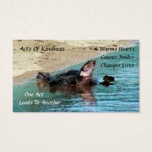Turtle Random Acts of Kindness Card Visitkort