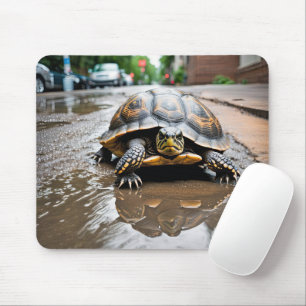 Turtle Reflection in Puddle Musmatta
