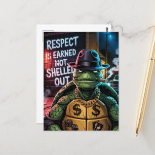 Turtle Respect är inte utskrivet Vykort