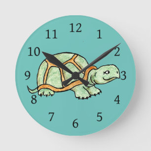 Turtle Rund Klocka
