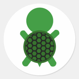 Turtle Runt Klistermärke