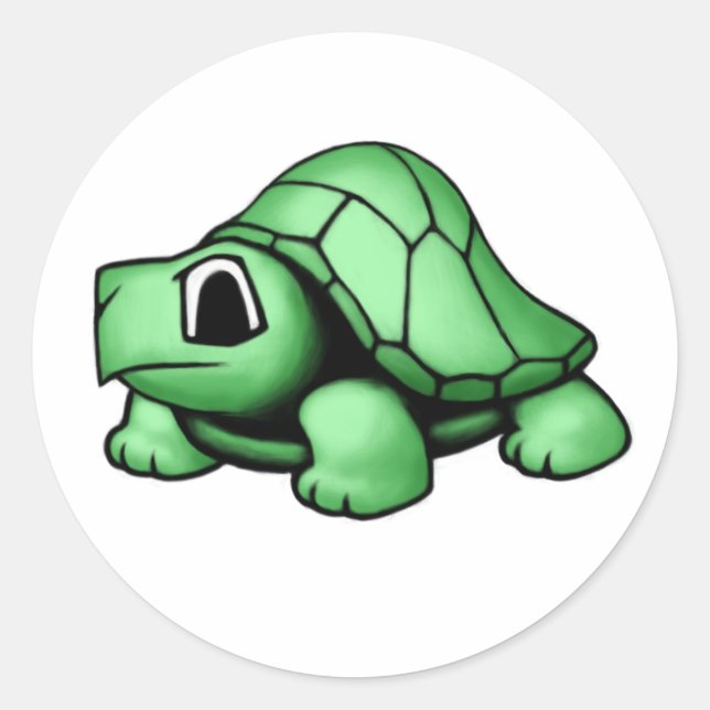 Turtle Runt Klistermärke (Framsida)