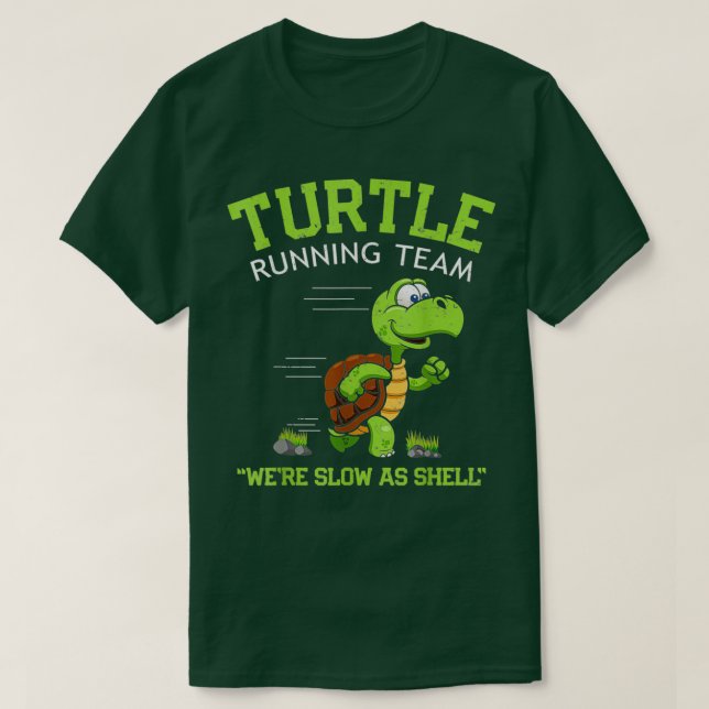 Turtle RunTeam roligt och säger sarkastiskt T Shirt (Design framsida)
