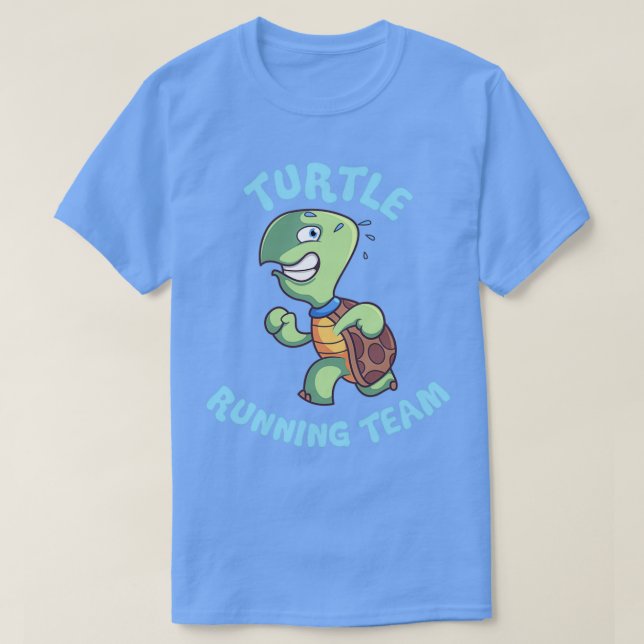 Turtle RunTeam Springa Marathons Sport Athletics T Shirt (Design framsida)