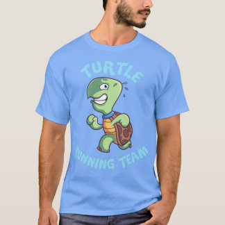Turtle RunTeam Springa Marathons Sport Athletics T Shirt