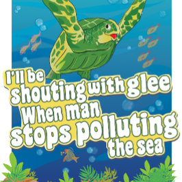 Turtle säger.. "Jag skriker i Glee". Canvastryck