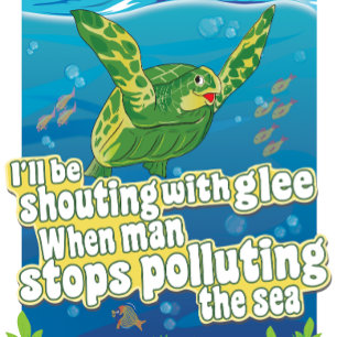 Turtle säger.. "Jag skriker i Glee". Kudde
