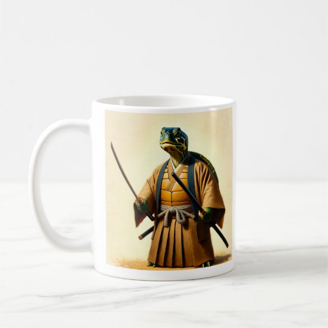 Turtle Samurai Kaffemugg (Vänster)